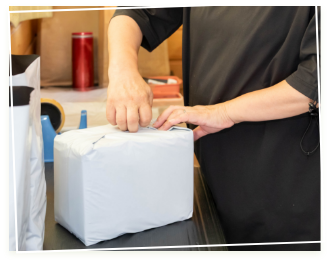 梱包作業の風景